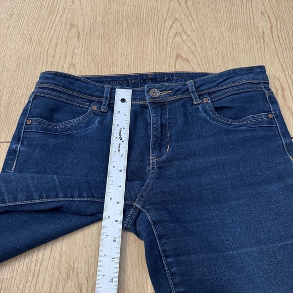 Simply Vera Wang Skinny Jeans Size 6 Dark Wash Mid Rise Stretch Denim - Picture 5 of 15